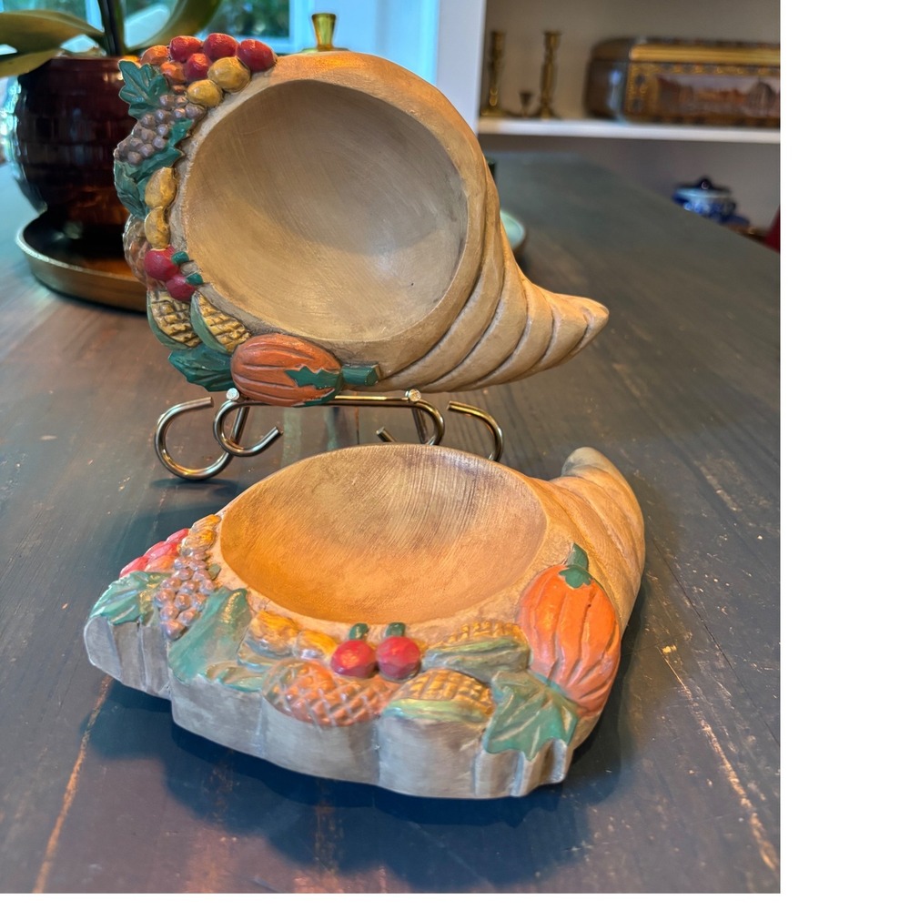 Handmade Cornucopia Harvest Bowls Thanksgiving Decor Philippines -Set of 2